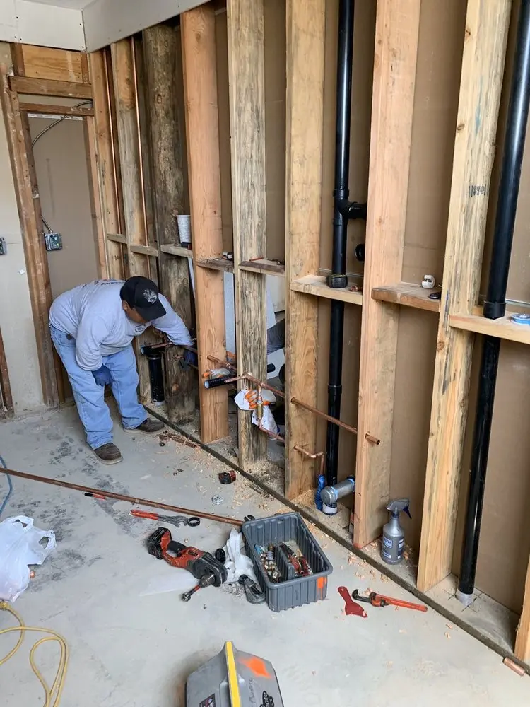 Commercial rough-in plumbing for Water Heater Replacement in Oronoque Hills North